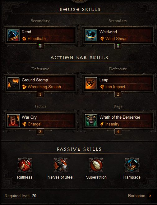 barbarian leveling build