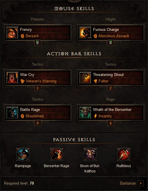 diablo 2 barbarian frenzy build